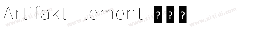Artifakt Element字体转换 Artifakt Element字体转换